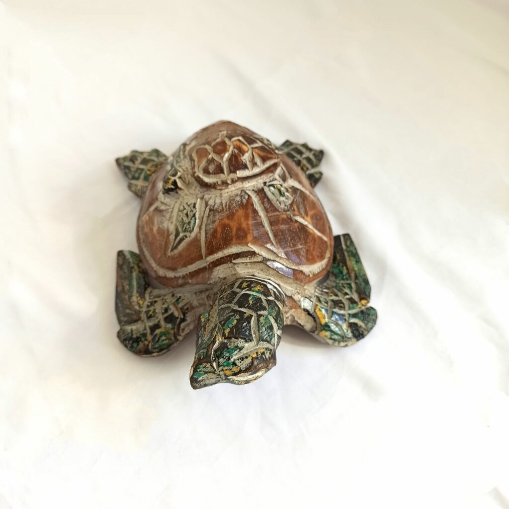 Tortue De Mer En Bois Sculpt L Deco Do